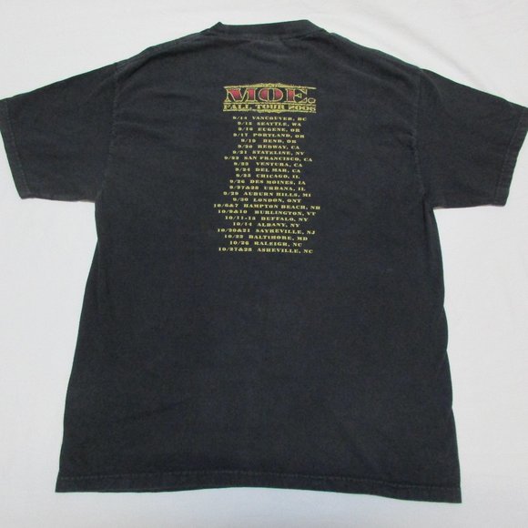 Moe Fall Tour 2006 T-Shirt Men's Size Large Black - Picture 5 of 8